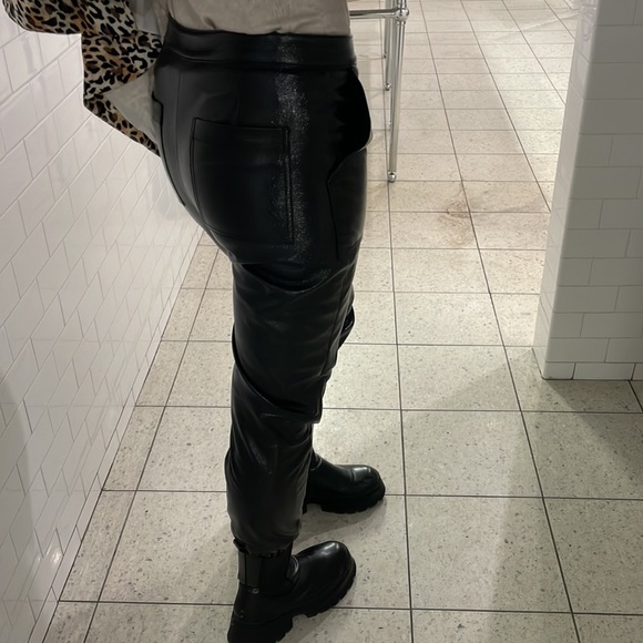 Cropped Joie joggers shimmer black fabric size S - Picture 6 of 7